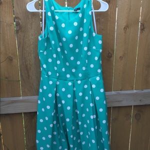 R&K Blue Polka Dotted dress WITH POCKETS!!!